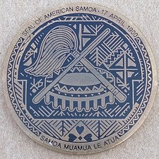 American Samoa Benchmark Geocoin - Activated  Adoptable - TB2QH9E
