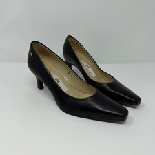 Etienne Aigner Black Leather Pumps Heels 5.5M Vintage