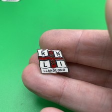 Vintage Original RNLI Lifeboats  Enamel Pin Badge Llandudno