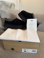 UGG Tazz Women’s Black Suede Slip-On Slippers UK 5 EU 38 US 7