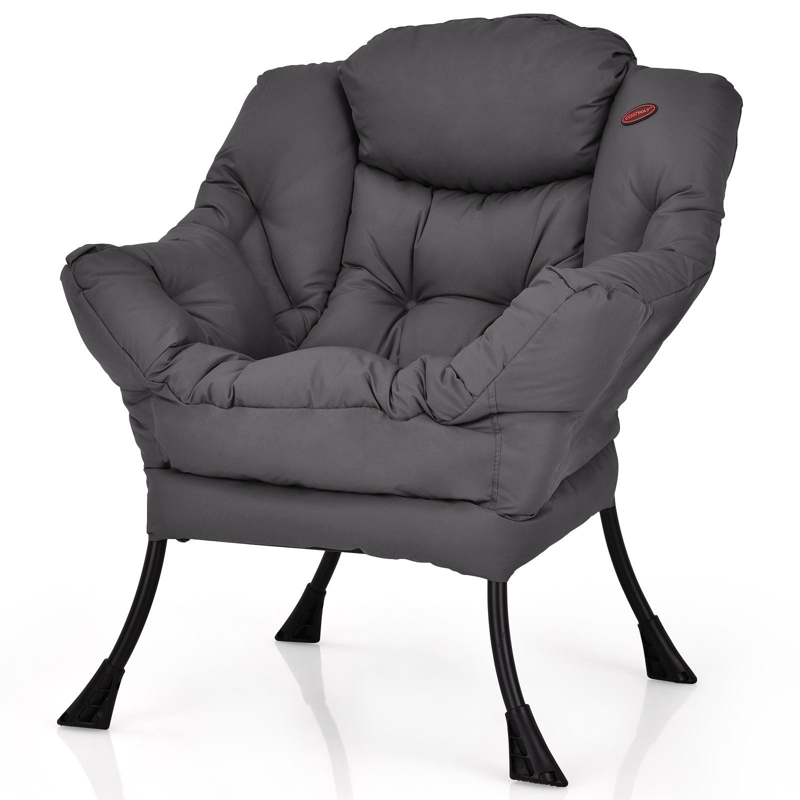 Single Sofa Chair W/ Side Pocket Grey