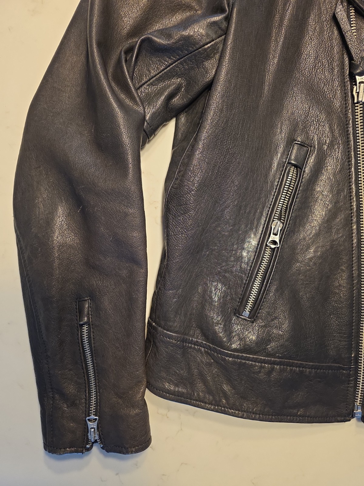 Superdry  Leather Moto Biker Jacket image 2