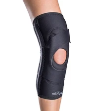 DonJoy Lateral J Patella Knee Support Brace with Hinge: Drytex, Right Leg, Small