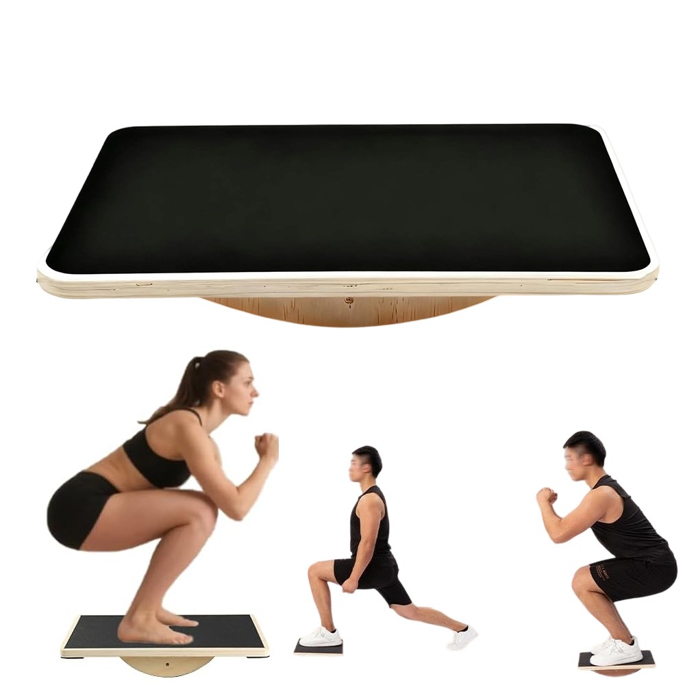 Wackelbrett Balance Board aus Holz für Physiotherapie Gleichgewichtstraining