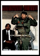 Postcard Fidel Castro Returns to Harlem, 1995, Kwame Brathwaite