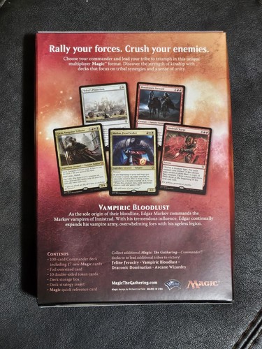 Magic The Gathering Commander 2017 Deck Vampiric Bloodlust Magic The Gathering Commander sellado de fábrica - Imagen 2 de 2