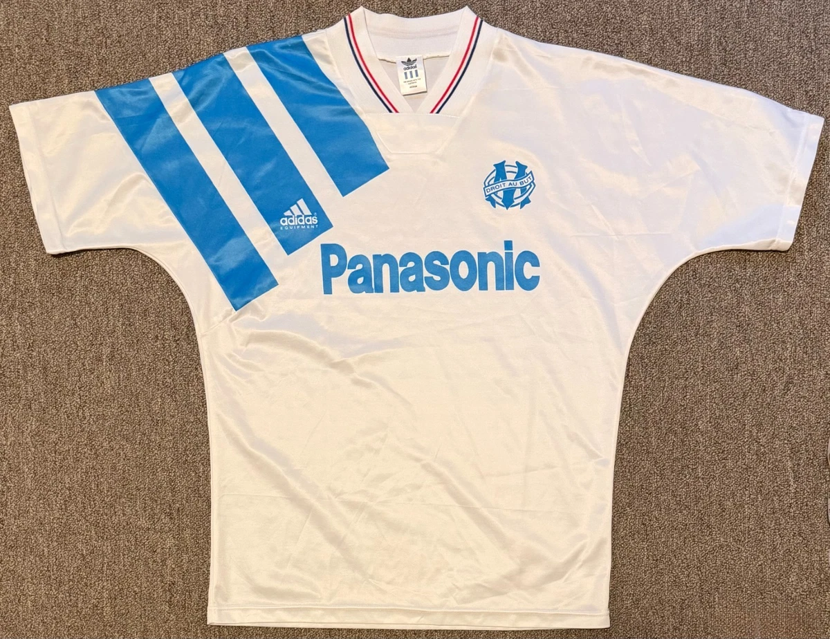 Maillot Olympique Marseille Adidas Domicile 1991/92 - Manches Longues - Taille XS