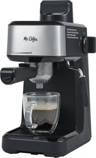 Mr. Coffee 4-Shot Steam Espresso Cappuccino and Latte Maker with Black