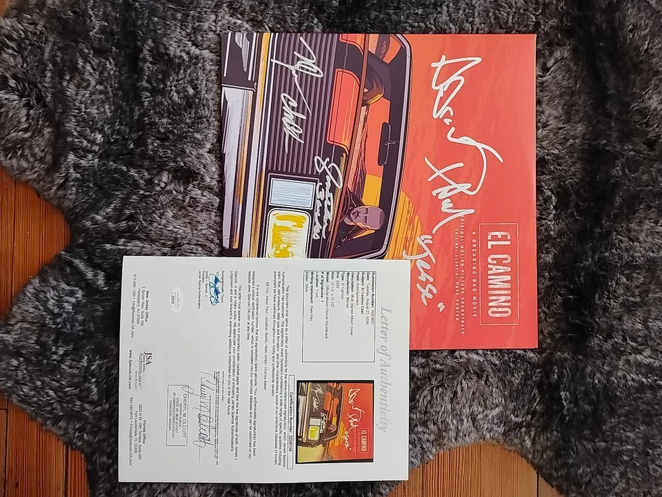 Aaron Paul + Jonathan Banks + Matt Jones + Charles Baker Autograph Soundtrack... - Image 3 of 4