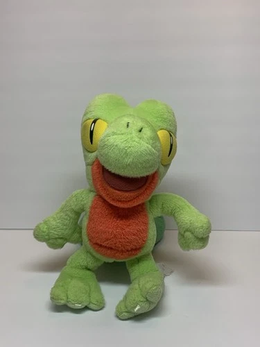 TREECKO 10" Pokemon Plush Hasbro Vintage 2004 Nintendo Stuffed Toy Figure GUC