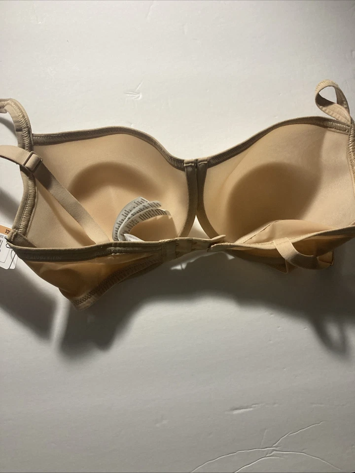 New Calvin Klein Women's Lightly Lined T-Shirt Bra , Nude , 32DD MSR$38 - Image 4 of 4
