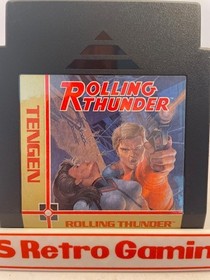 Rolling Thunder (Nintendo NES) Authentic Cleaned Tested Work