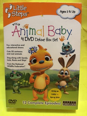 LITTLE STEPS Wild Animal Baby 4 DVD Box Set NEW Factory Sealed 12 Episodes Rare