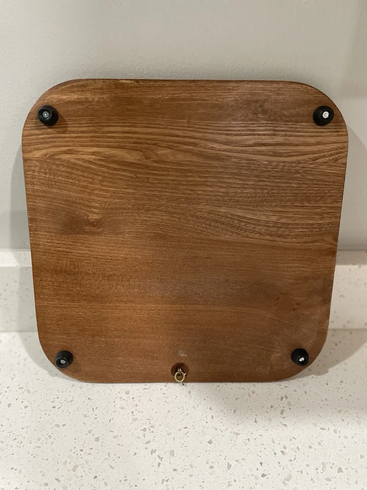 复古 70 年代 Goodwood MCM 餐盘木质陶瓷瓷砖 Charcuterie — 第 2/2 张图片