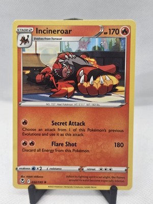 Incineroar - 032/195 - Rare - Lightly Played
