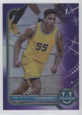 2021-22 Bowman U Purple Refractor 38/299 Eli Brooks #72 0s1p