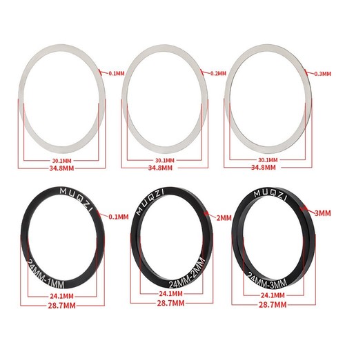 6PCS Bike Bicycle Bottom Bracket Crankset Washer Spacers For BB30/PF30 - Picture 13 of 48