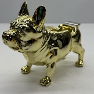 Gold French Bulldog Tape Dispenser Desk Office Dog Desk Decor Resin 6”