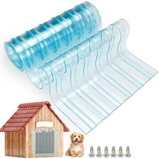 Dog Door Replacement Flaps 11.8 in x 4.9 ft Safe Vinyl Doggie Door Strips, Pe...