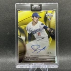 2025 Topps Chrome Black Roki Sasaki RC Auto Gold Parallel 48/50 #CBA-RS