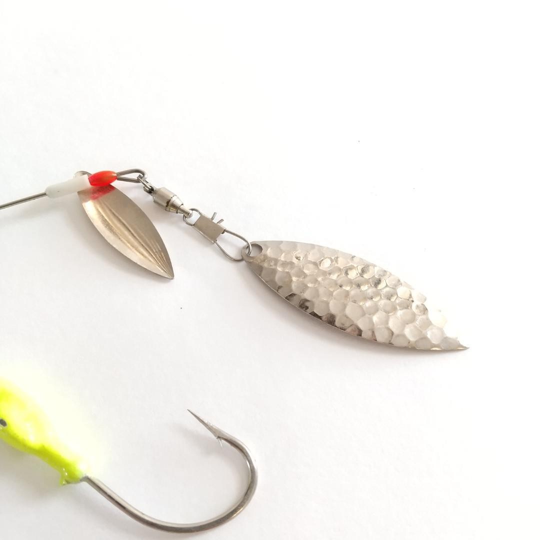 Old Spinnerbait 3/8 oz 10g Yellow Freshwater Fishing Lure Used - Image 4