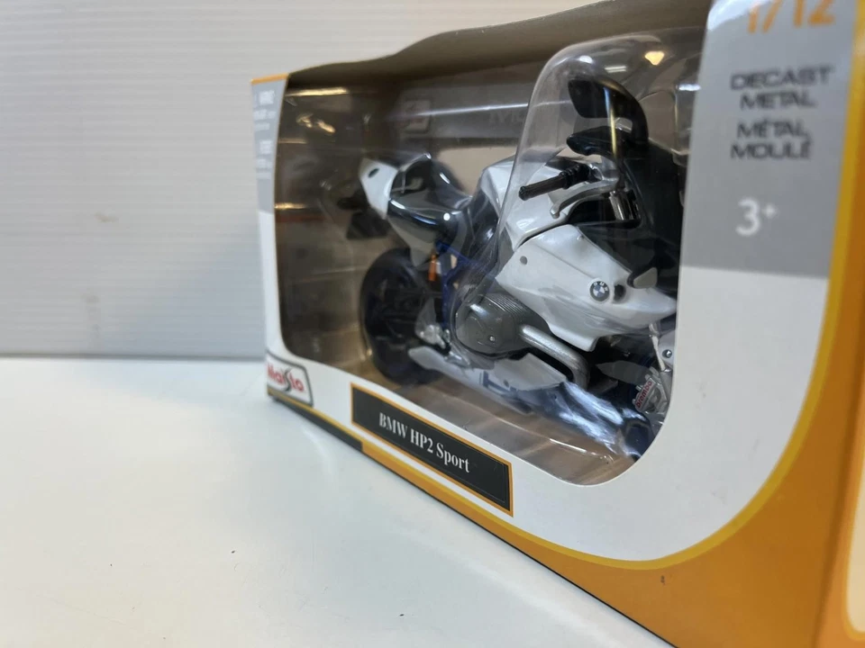 BMW HP2 Sport Diecast Model Motorcycle: 1/12 Scale By Maisto - Image 2 of 4