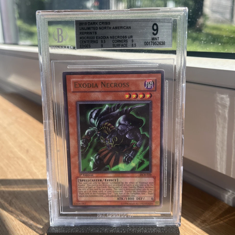 Yu-Gi-Oh! EXODIA NECROSS „ERROR“ DCR-020 1st EDITION DARK CRISIS 2003 BGS 9 MINT - Bild 1 von 4