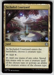 Secluded Courtyard #350 Commander: The Lost Caverns of Ixalan Uncommon Land