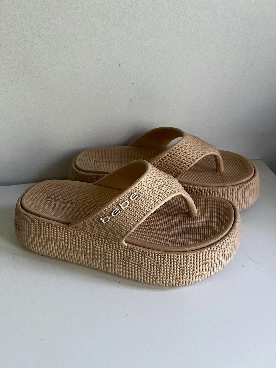 bebe Women's Wedge Flip Flop Sandals for sale | eBay