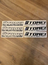 6 pack of 8” Tomei The Engine Specialist Sticker Decal Nissan Toyota Mitsubishi