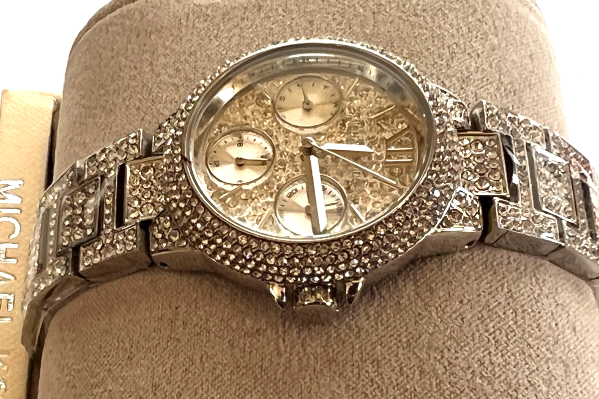 MICHAEL KORS MK6996 Mini Camille Pavé Silver-Tone Ladies Watch