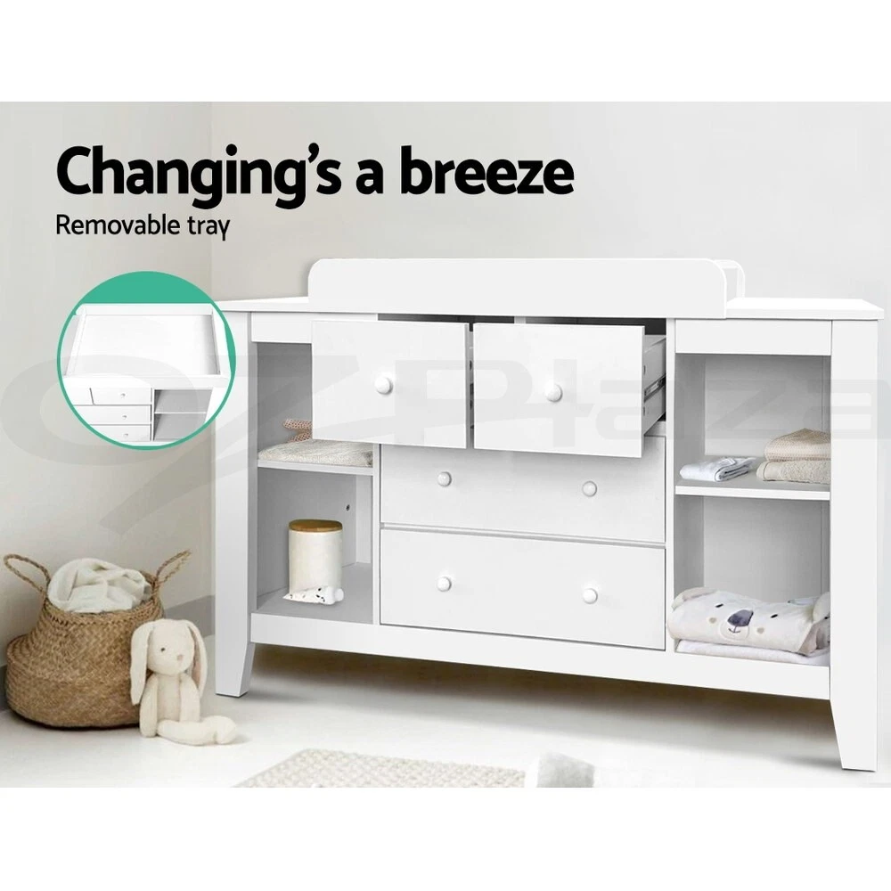 Baby change clearance table with drawer