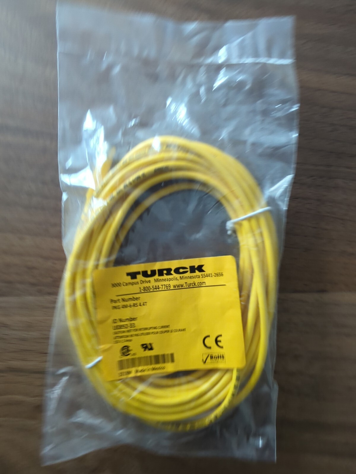 TURCK M12 Euro to M8 Pico 6m Cable U0892-33 - PKG 4M-6-RS 4.4T