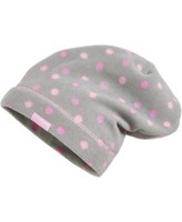 Playshoes MüTze Fleece-Beanie Punkte Grau MäDchen Warm GrößE 49 -55Cm