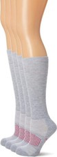 Wrangler Women's Western Boot Socks 3 Pair Pack Medium, Grey