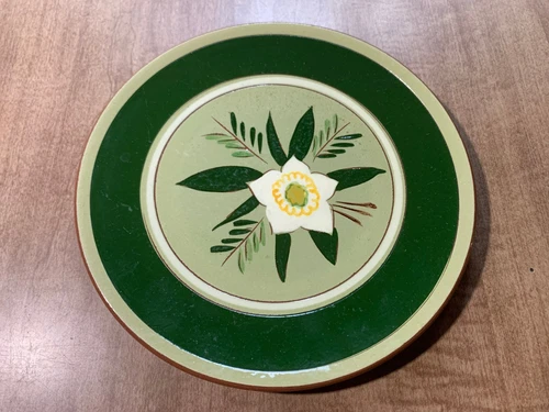 Pair Vintage Stangl Pottery-Star Flower-Pattern 8" Salad Serving Plate
