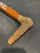Deer Antler Cherry Handmade Walking Stick. OOAK
