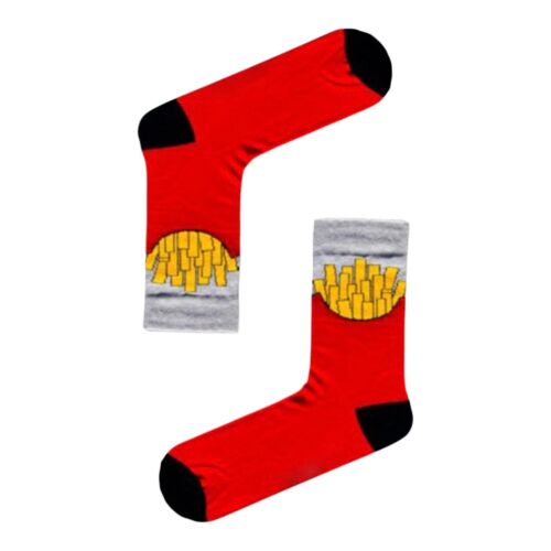 Fried Chips Socks/Gift Socks/Fast Food Socks/Funny Socks/Unisex Socks - Afbeelding 1 van 1