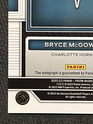 bryce mcgowens gold rc /10 カード直筆auto 2022 PANINI PRIZM GOLD