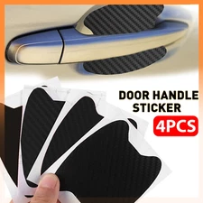 Carbon Fiber Car Door Handle Anti-Scratch Protector Film Stickers Accessories 4P
