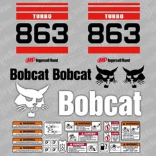 Bobcat 863 TURBO Aftermarket Loader decal aufkleber sticker adesivo set