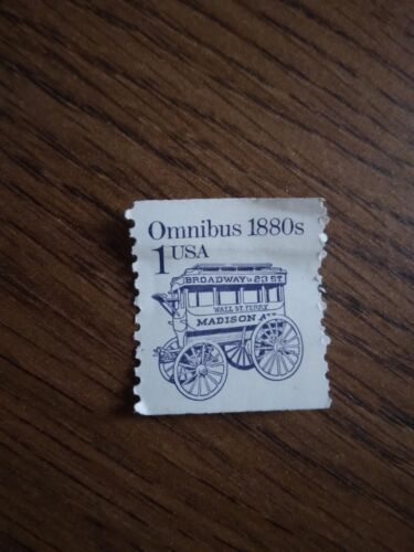 OMNIBUS 1880s US 1C bobina francobollo singolo   - Foto 1 di 1