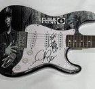 PUBLIC ENEMY SIGNED CUSTOM ELECTRIC GUITAR CHUCK D FLAVOR FLAV JSA COA — photo 2