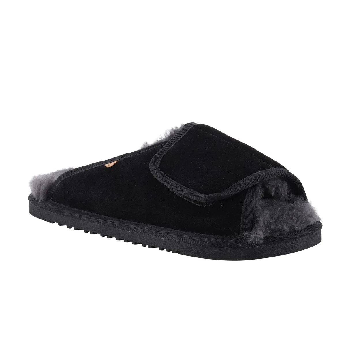 Lamo Apma Men s Slide Wrap Slippers Black 11 Medium eBay