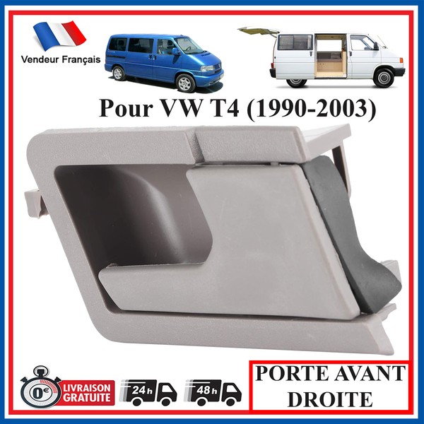 Griff Innen Recht FüR Caravelle Multivan California Transporter T4 Grau-image