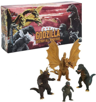 Godzilla Destroy All Monsters 5 Points XL Actionfiguren Deluxe Box Set MEZCO