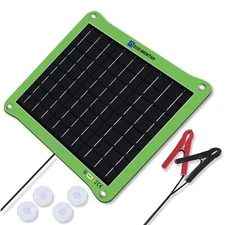 7.5W Solar Car Battery Charger Waterproof Portable Maintains Battery Charge