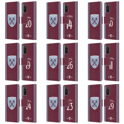 WEST HAM UNITED FC 2024/25 SPIELER HOME KIT BRIEFTASCHE HUELLE FÜR SAMSUNG 1
