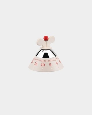 Kontaminierte Zeitschaltuhr Küchentimer Weiß Alessi Michael Graves A09 W