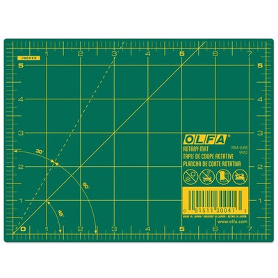 OLFA Cutting Mat, 6'' x 8''  Green (OLFA RM-6X8)
